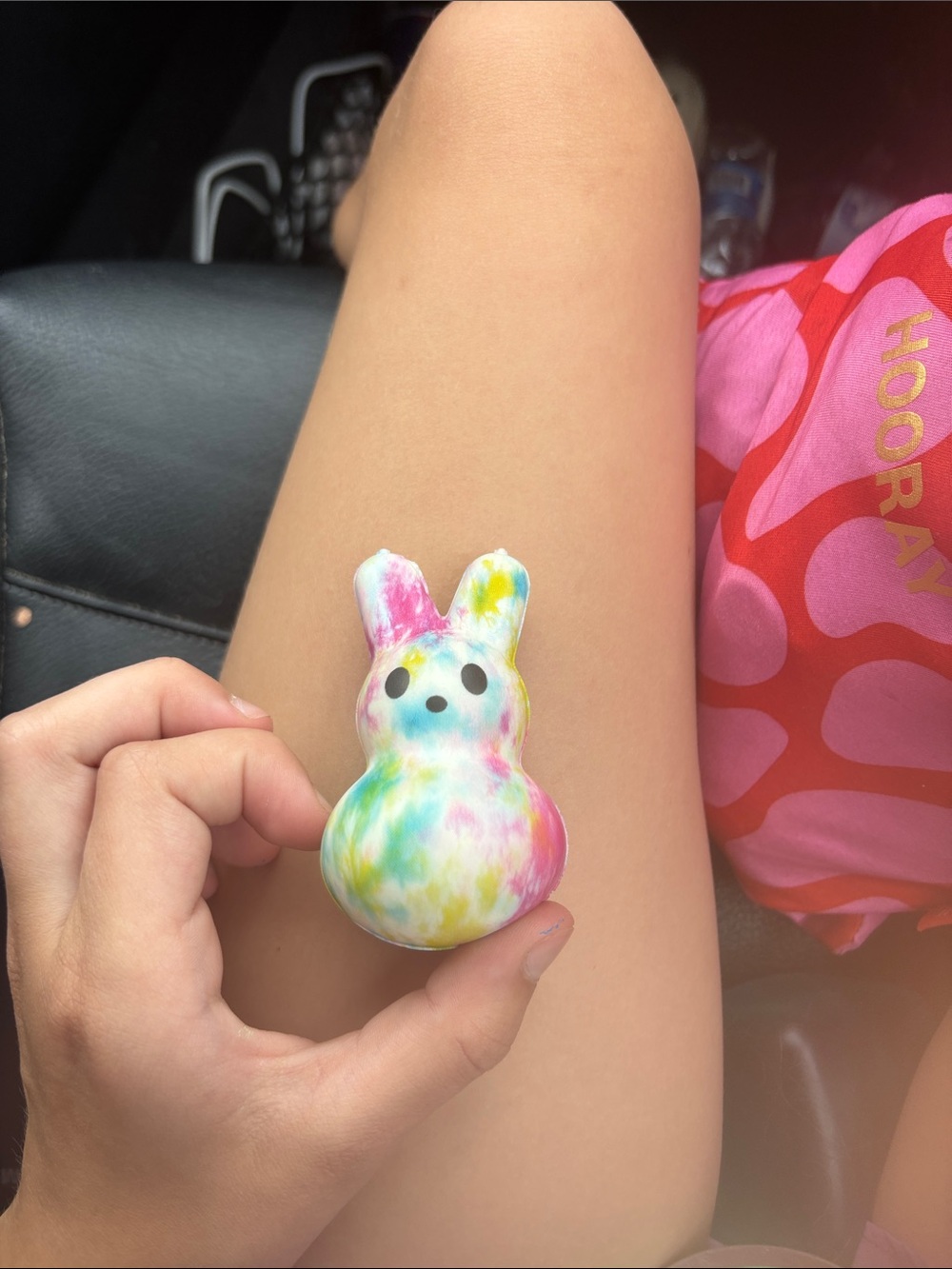Tie-Dye Bunny Squishy Toy - Multicolor